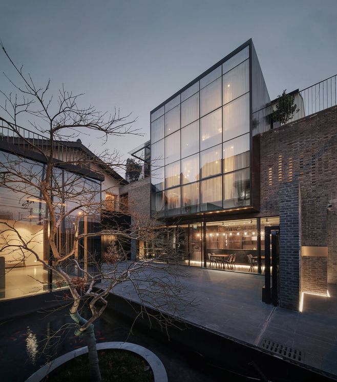 酒店空間,招待所改造設計,建筑改造,空間重構,上海渝舍印象,城市民宿設計,民宿設計